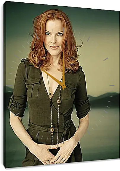 Часы картина - Marcia Cross - Марсия Кросс
