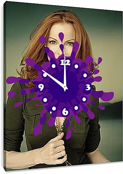Часы картина - Marcia Cross - Марсия Кросс
