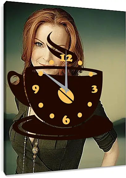 Часы картина - Marcia Cross - Марсия Кросс
