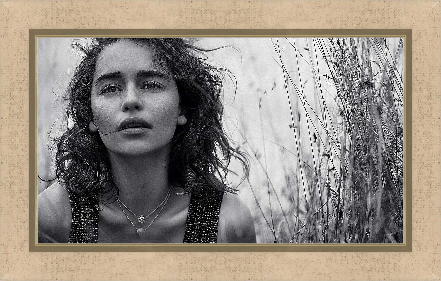 Картина в раме - Эмилия Кларк. Emilia Clarke