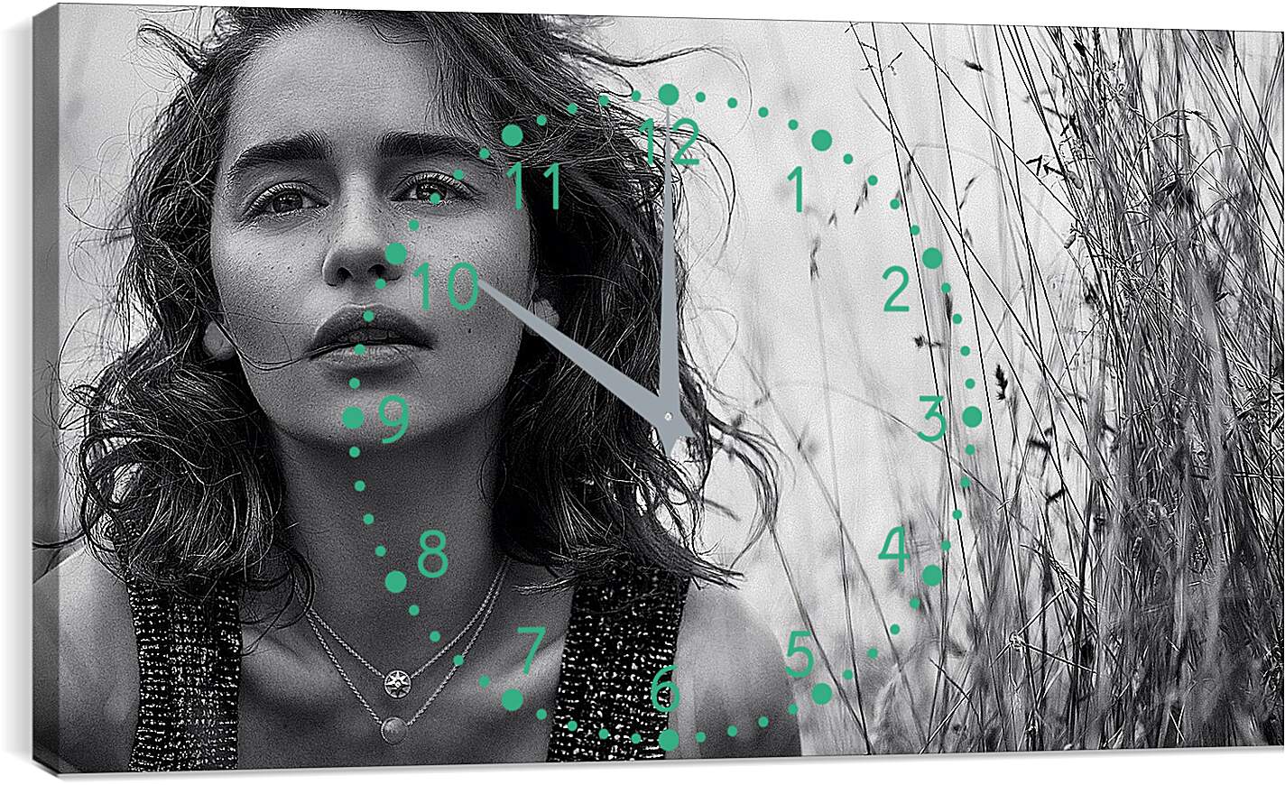 Часы картина - Эмилия Кларк. Emilia Clarke