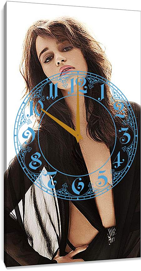 Часы картина - Эмилия Кларк. Emilia Clarke