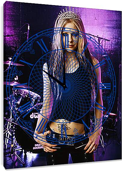 Часы картина - Avril Lavigne - Аврил Лавин
