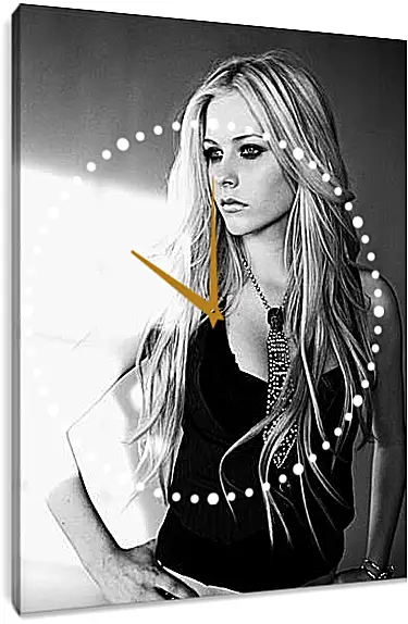 Часы картина - Avril Lavigne - Аврил Лавин
