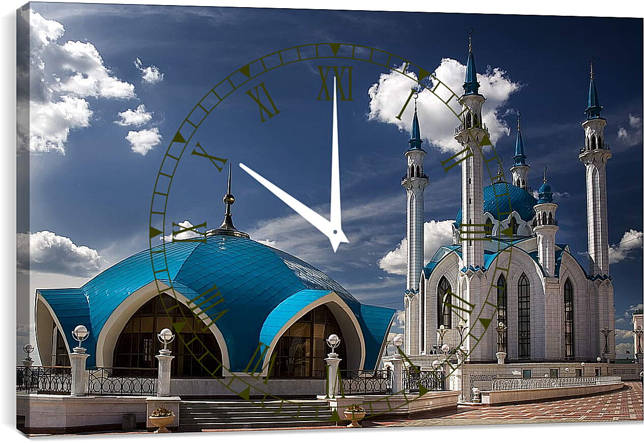 Часы картина - Казань Мечеть