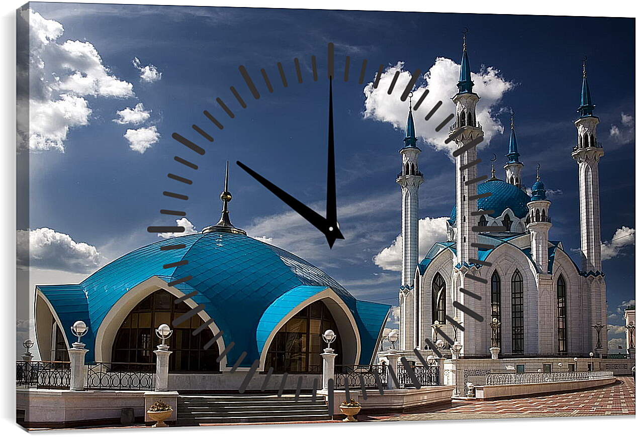 Часы картина - Казань Мечеть