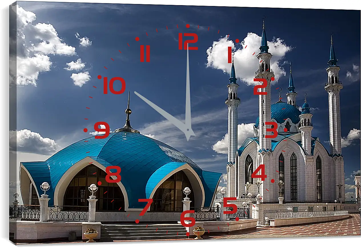 Часы картина - Казань Мечеть