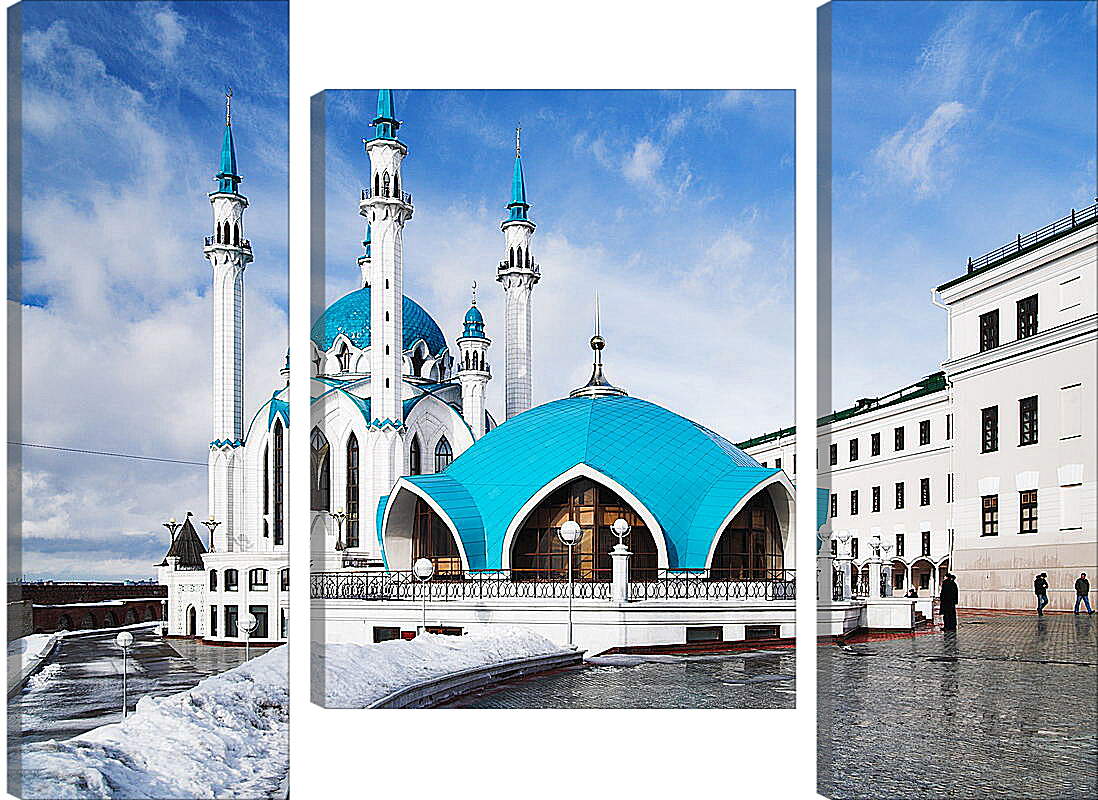 Модульная картина - Мечеть с голубыми куполами