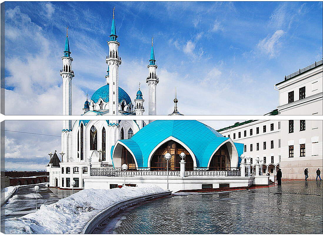 Модульная картина - Мечеть с голубыми куполами