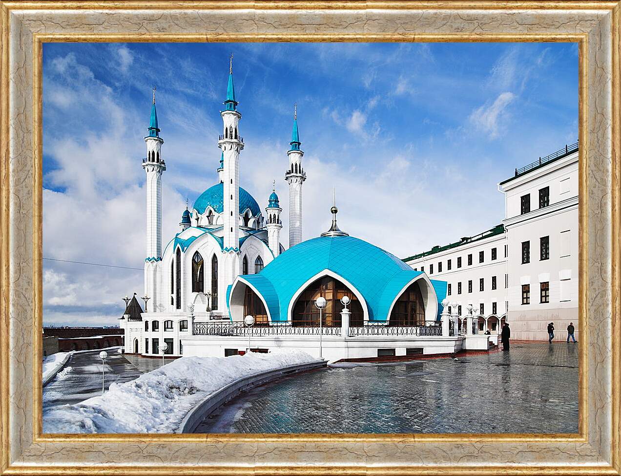 Картина в раме - Мечеть с голубыми куполами