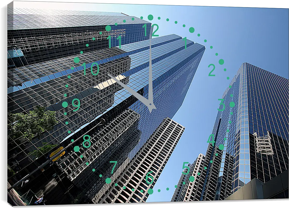 Часы картина - Небоскребы
