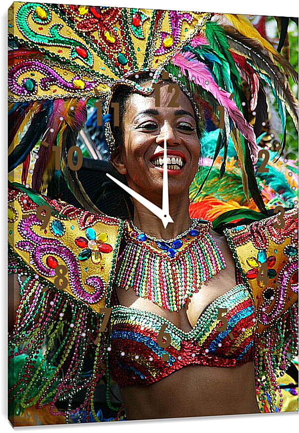 Часы картина - Бразильский карнавал
