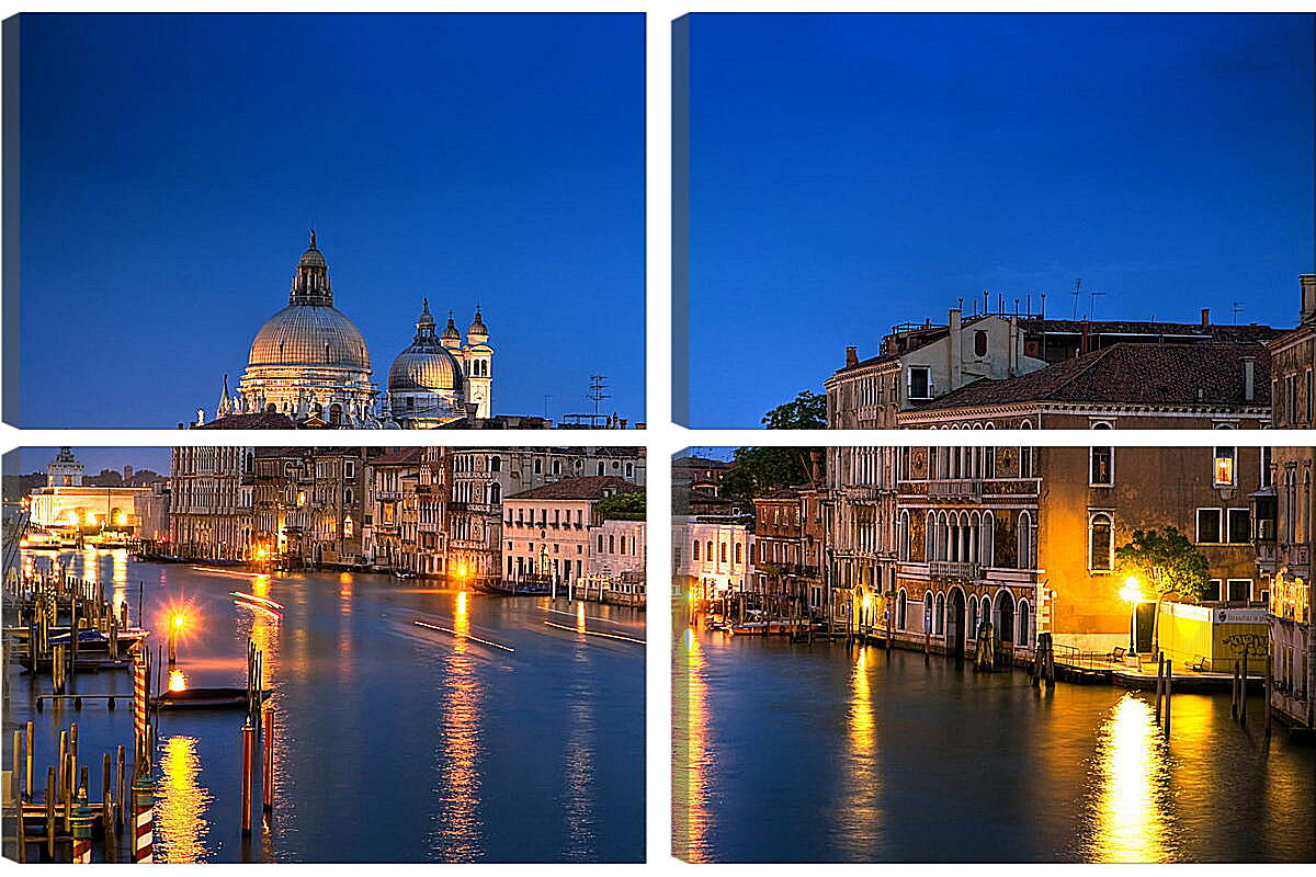 Модульная картина - Огни ночной Венеции