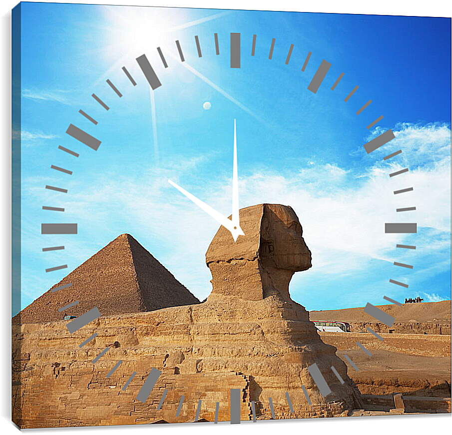 Часы картина - Египетский Сфинкс
