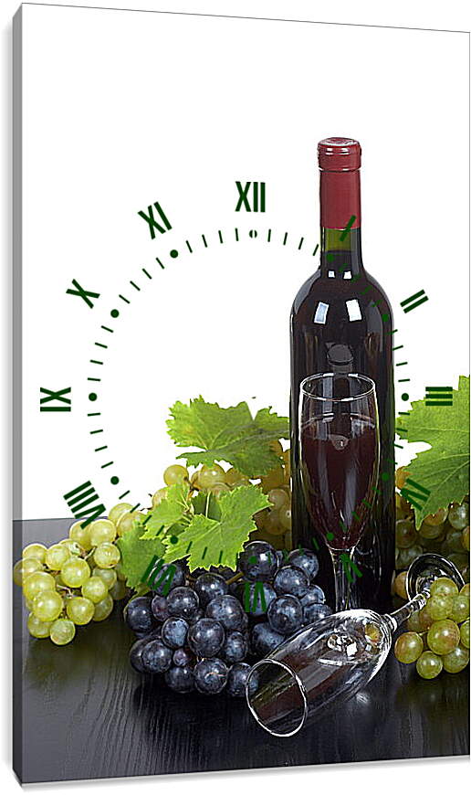 Часы картина - Вино