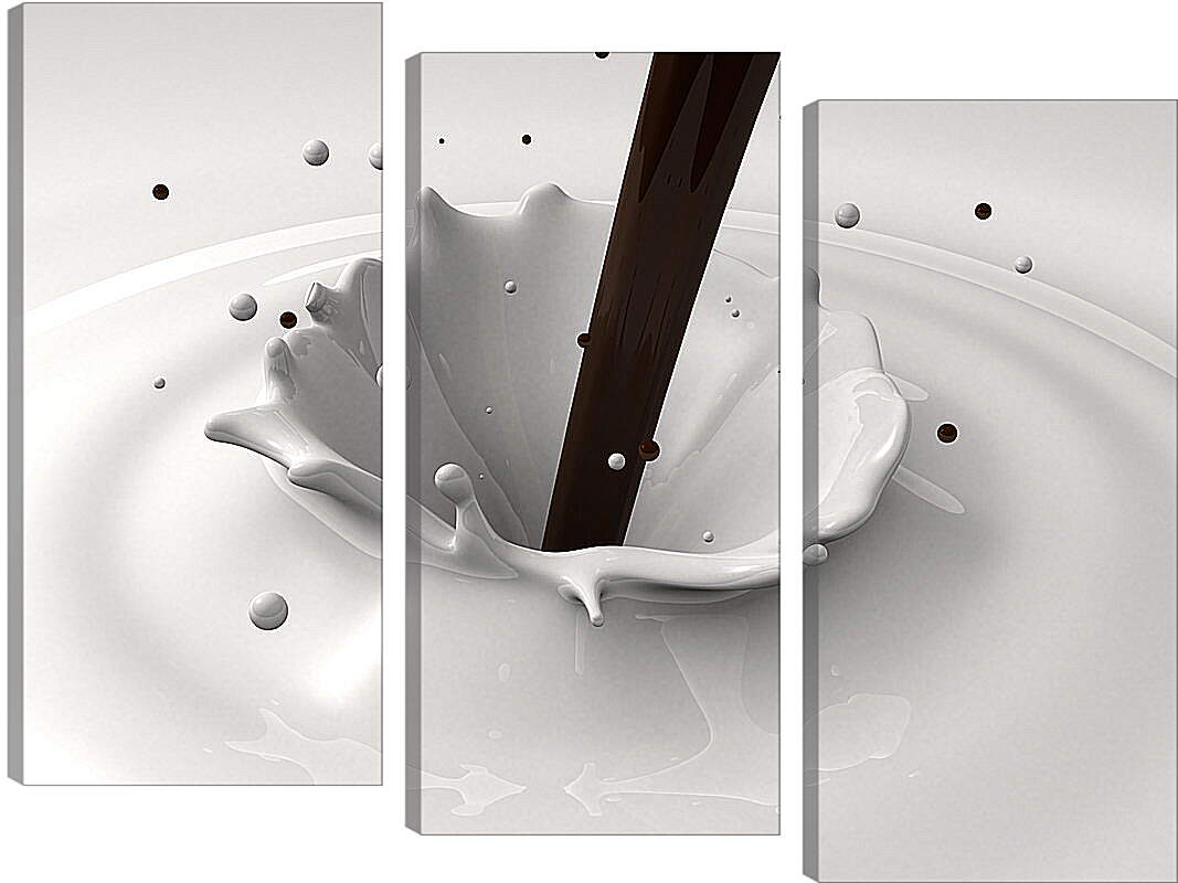 Модульная картина - Шоколад и сливки