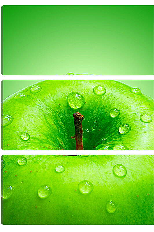 Модульная картина - Зеленое яблоко
