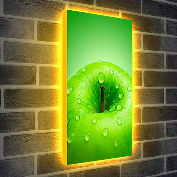 Лайтбокс световая панель - Зеленое яблоко