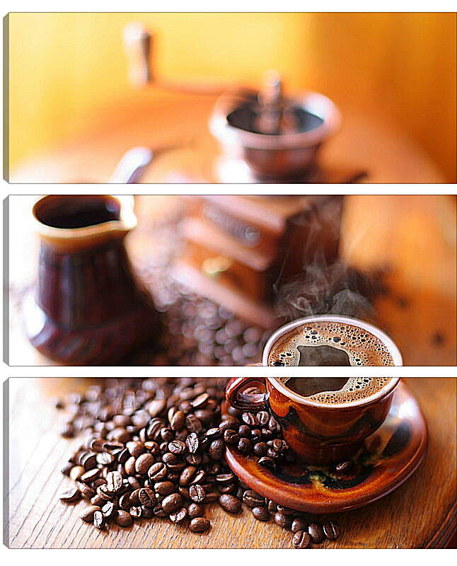 Модульная картина - Утренний кофе