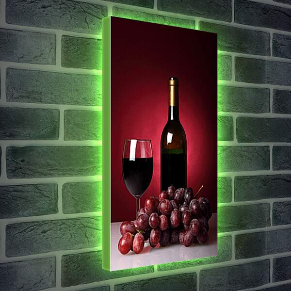 Лайтбокс световая панель - Красное вино