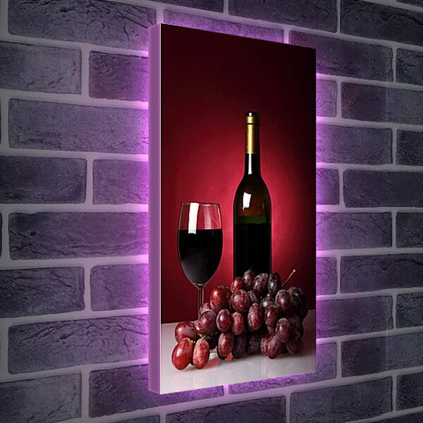 Лайтбокс световая панель - Красное вино