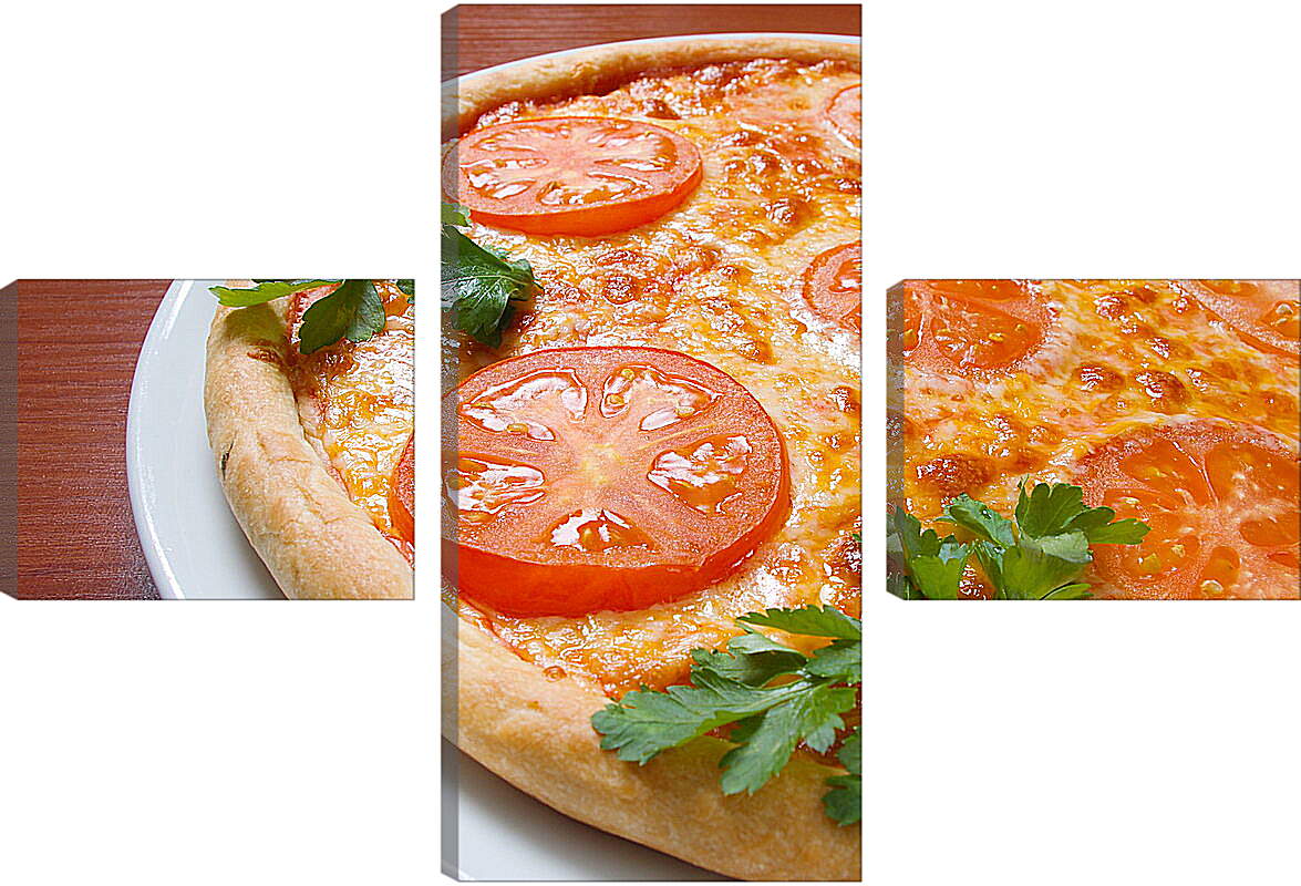 Модульная картина - Пицца с помидорами