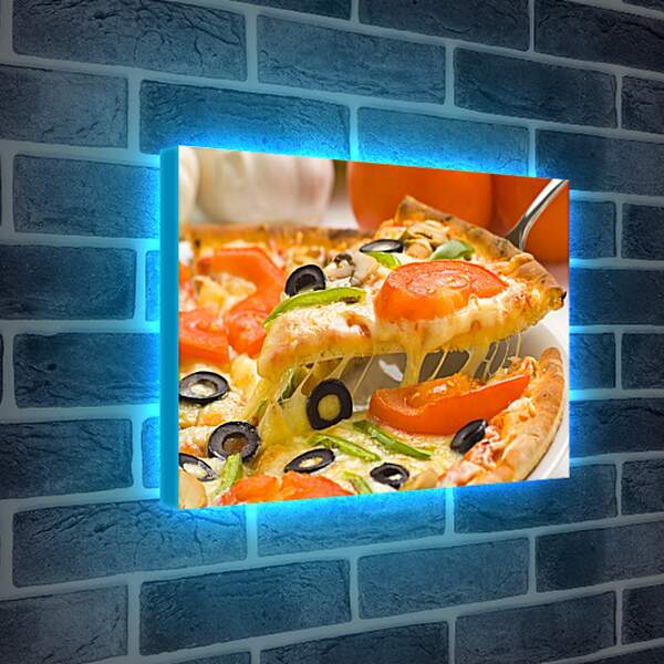 Лайтбокс световая панель - Кусок пиццы