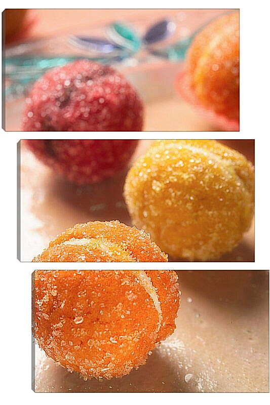 Модульная картина - Печенье персики