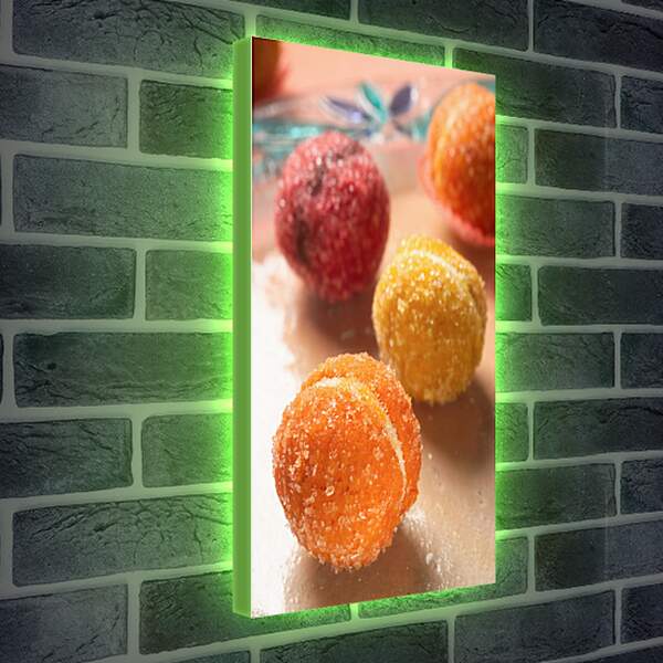 Лайтбокс световая панель - Печенье персики