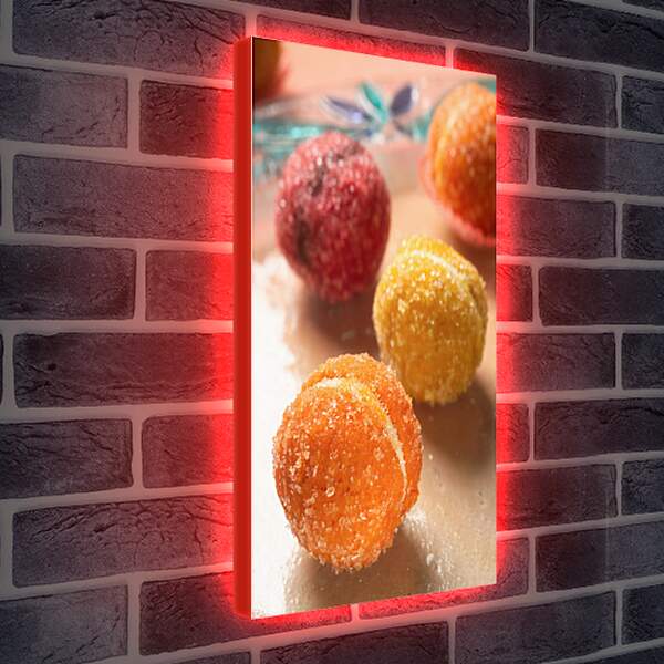Лайтбокс световая панель - Печенье персики