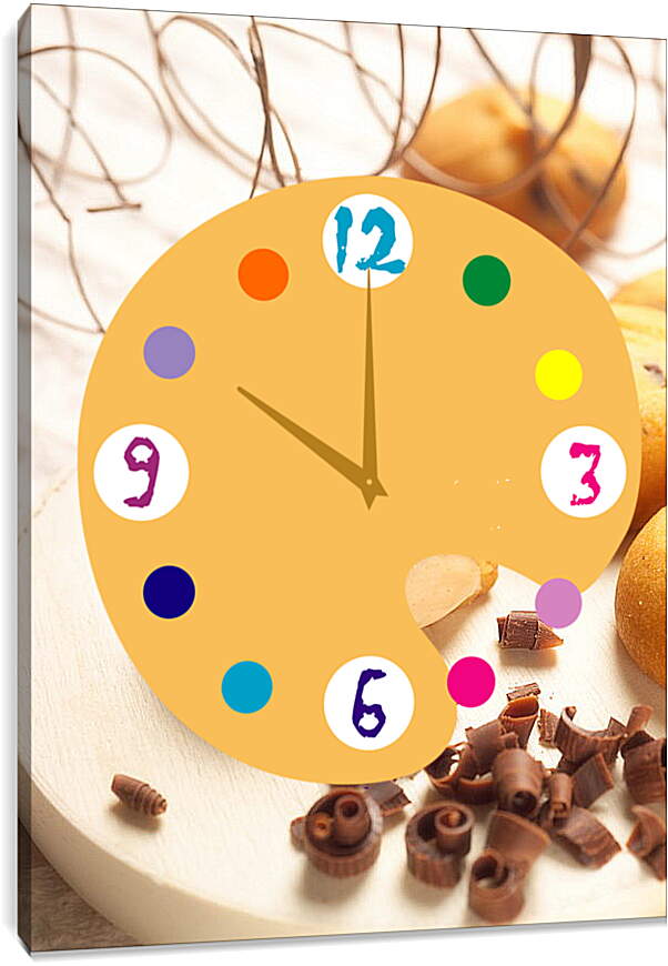 Часы картина - Печенье с шоколадом