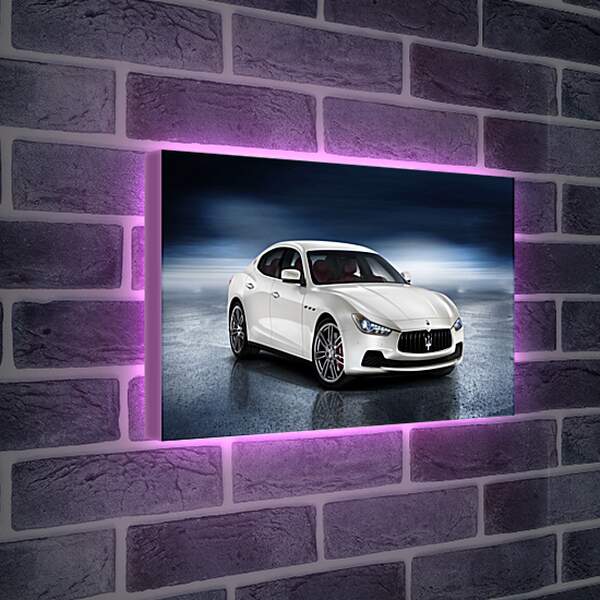 Лайтбокс световая панель - Белый Мазерати (Maserati)