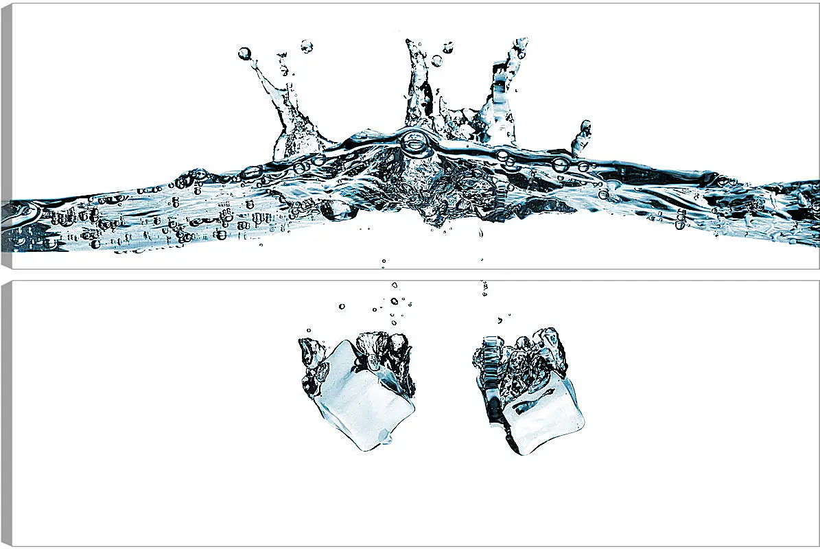 Модульная картина - Лед в воде
