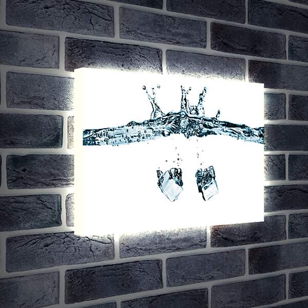 Лайтбокс световая панель - Лед в воде

