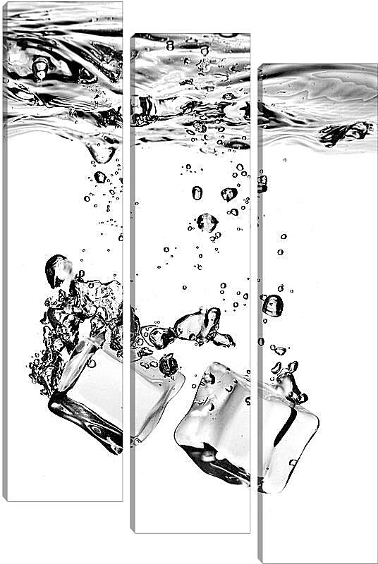 Модульная картина - Лед и вода
