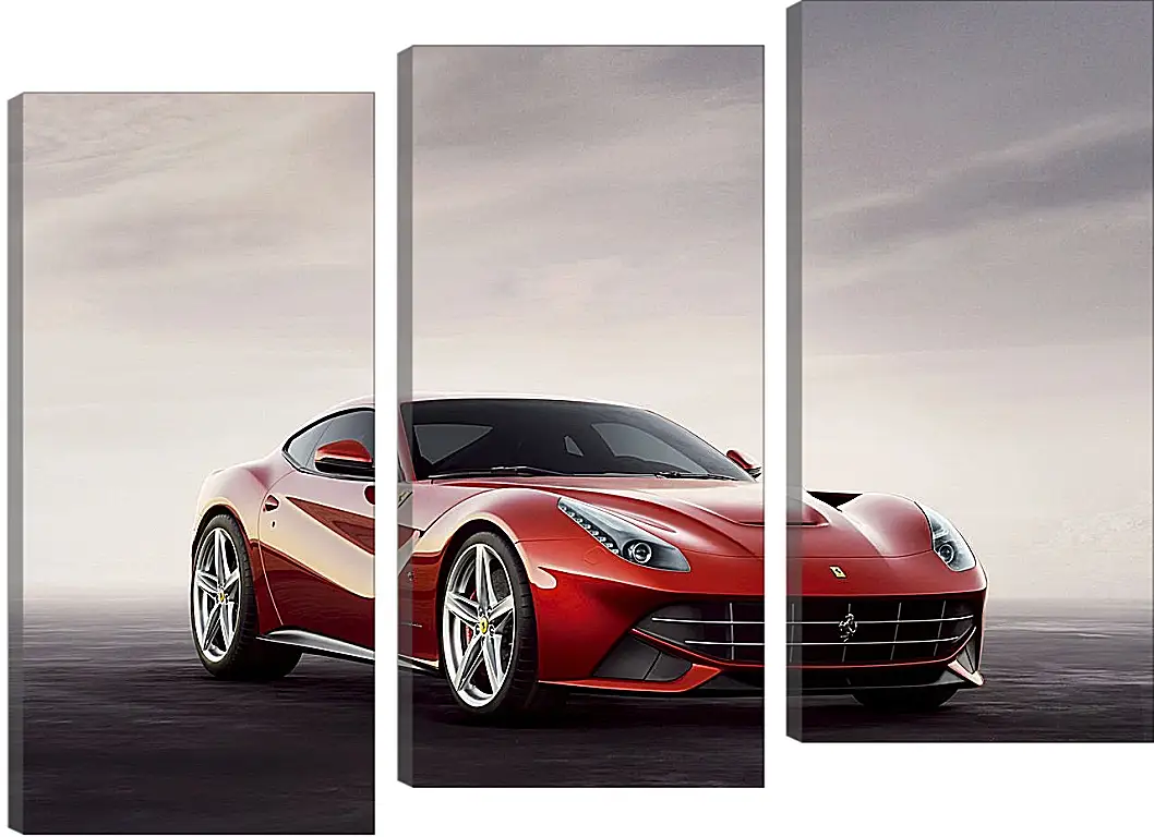 Модульная картина - Красный Феррари (Ferrari)