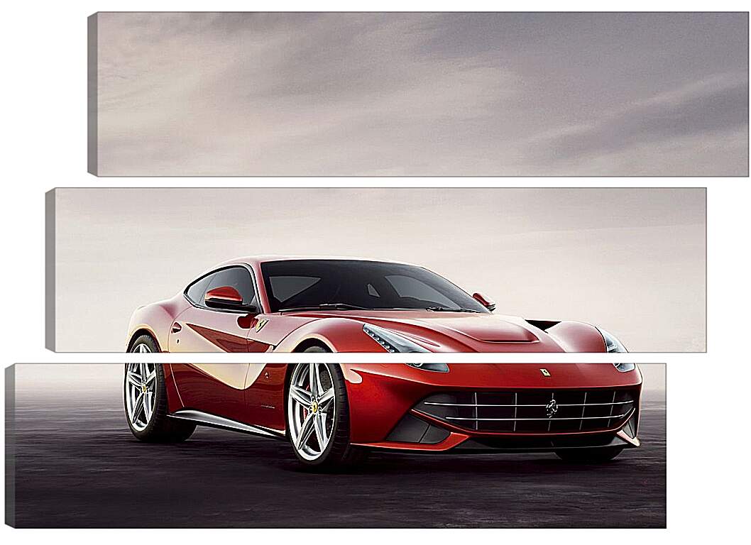 Модульная картина - Красный Феррари (Ferrari)