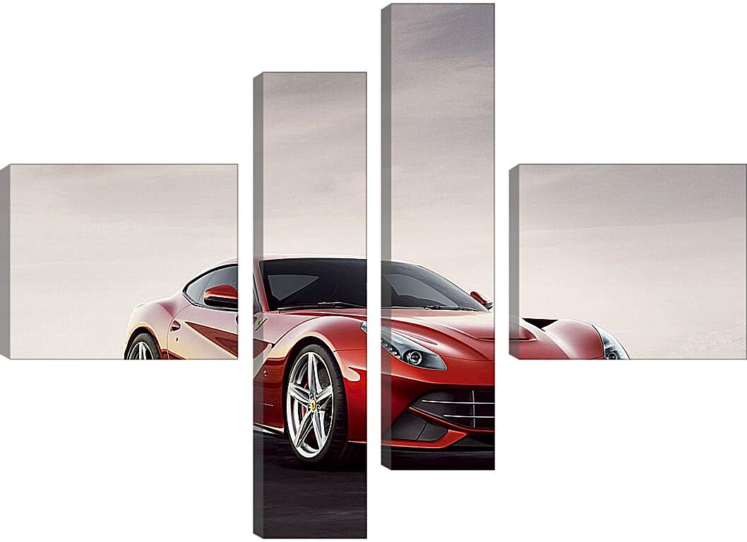 Модульная картина - Красный Феррари (Ferrari)