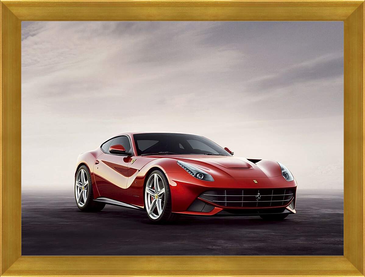 Картина в раме - Красный Феррари (Ferrari)