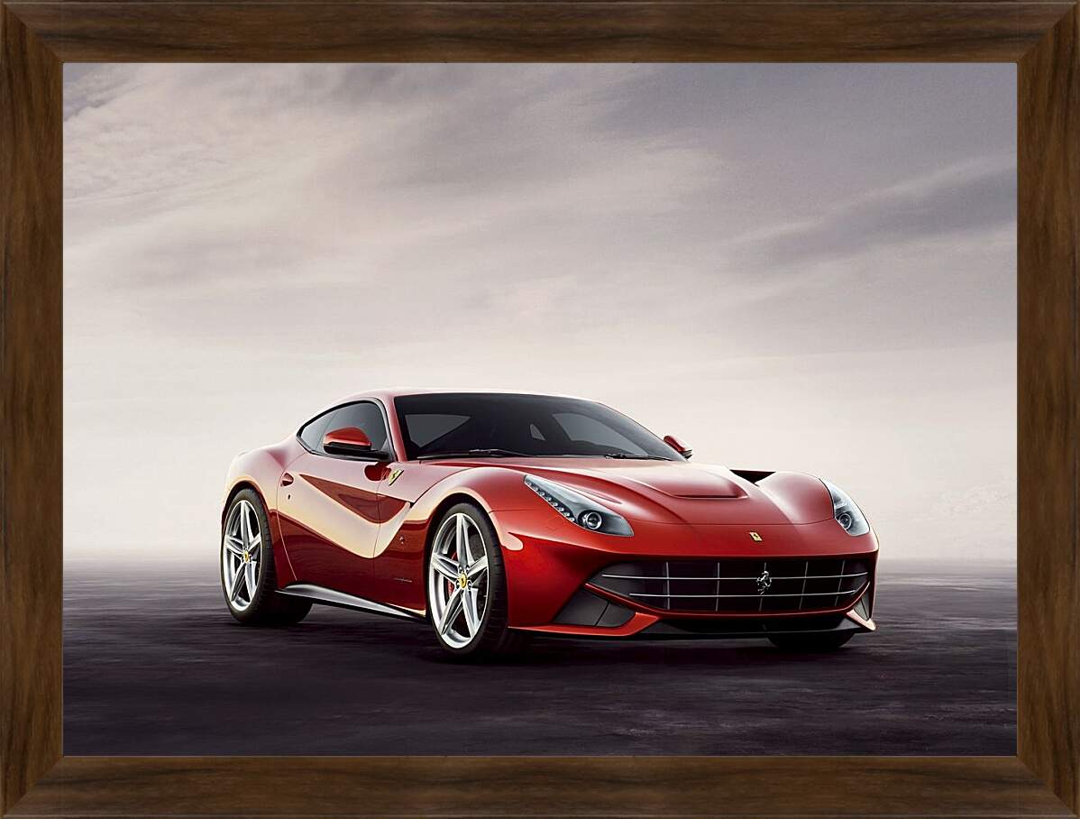 Картина в раме - Красный Феррари (Ferrari)