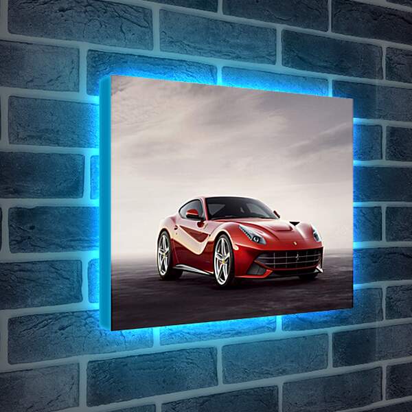 Лайтбокс световая панель - Красный Феррари (Ferrari)