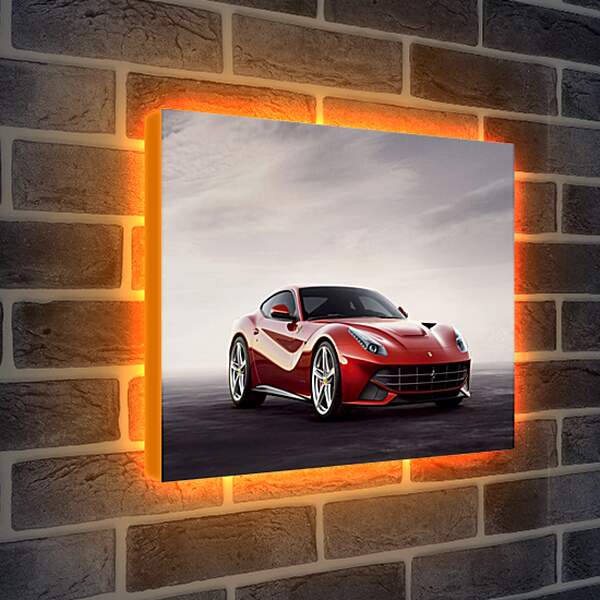 Лайтбокс световая панель - Красный Феррари (Ferrari)