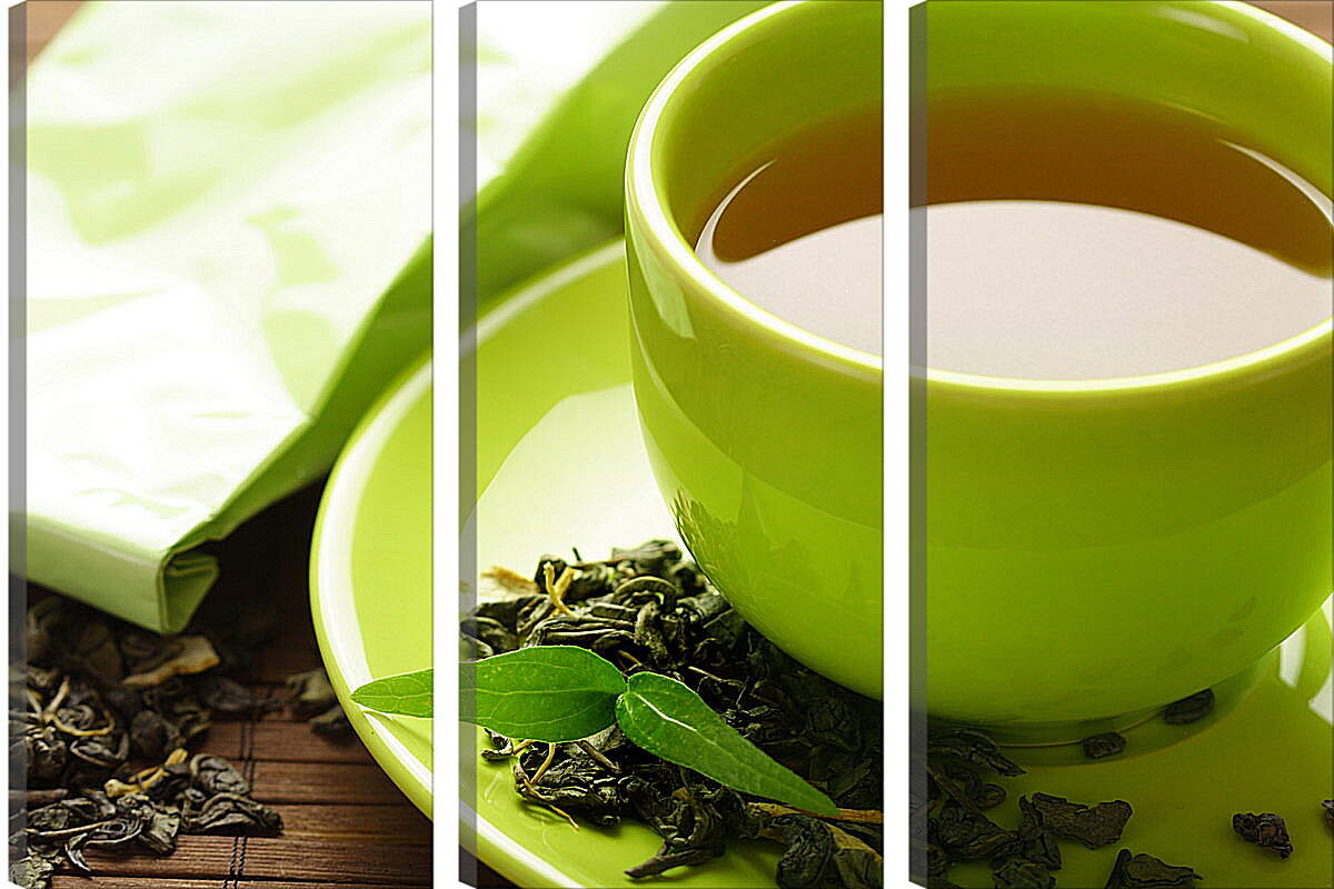Модульная картина - Зеленый чай
