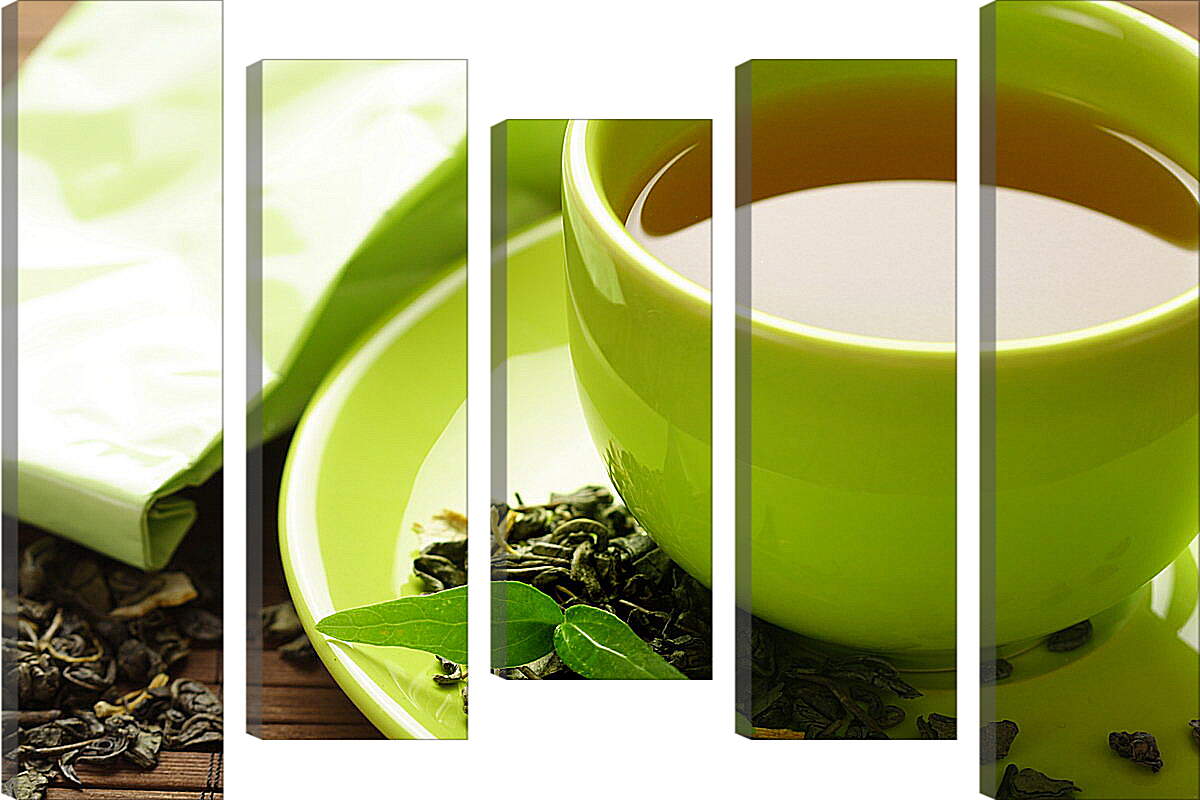 Модульная картина - Зеленый чай