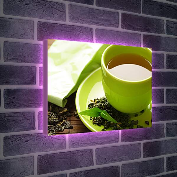 Лайтбокс световая панель - Зеленый чай