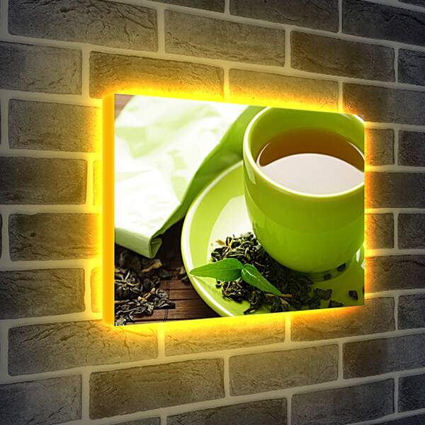 Лайтбокс световая панель - Зеленый чай