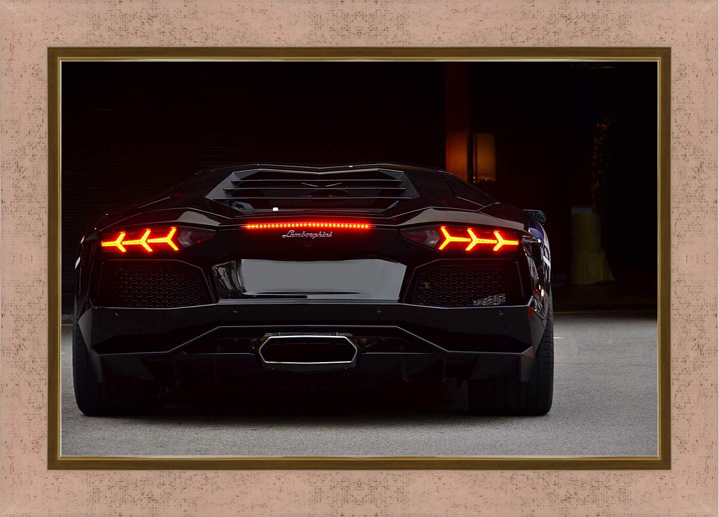 Картина в раме - Lamborghini Aventador