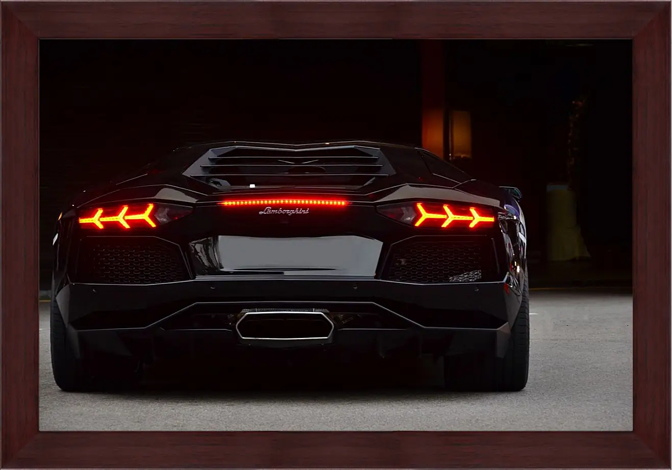 Картина в раме - Lamborghini Aventador