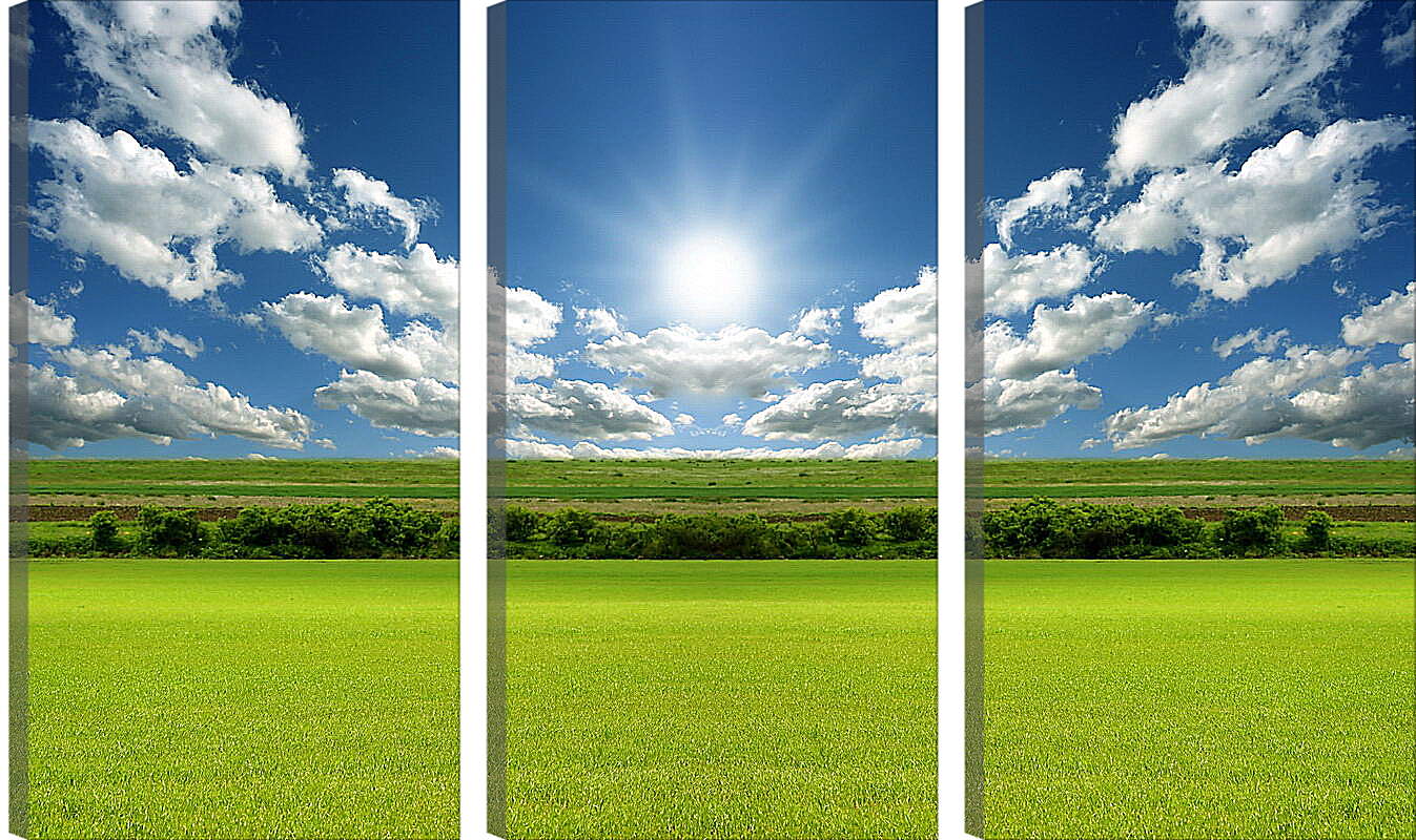 Модульная картина - Солнце и облака
