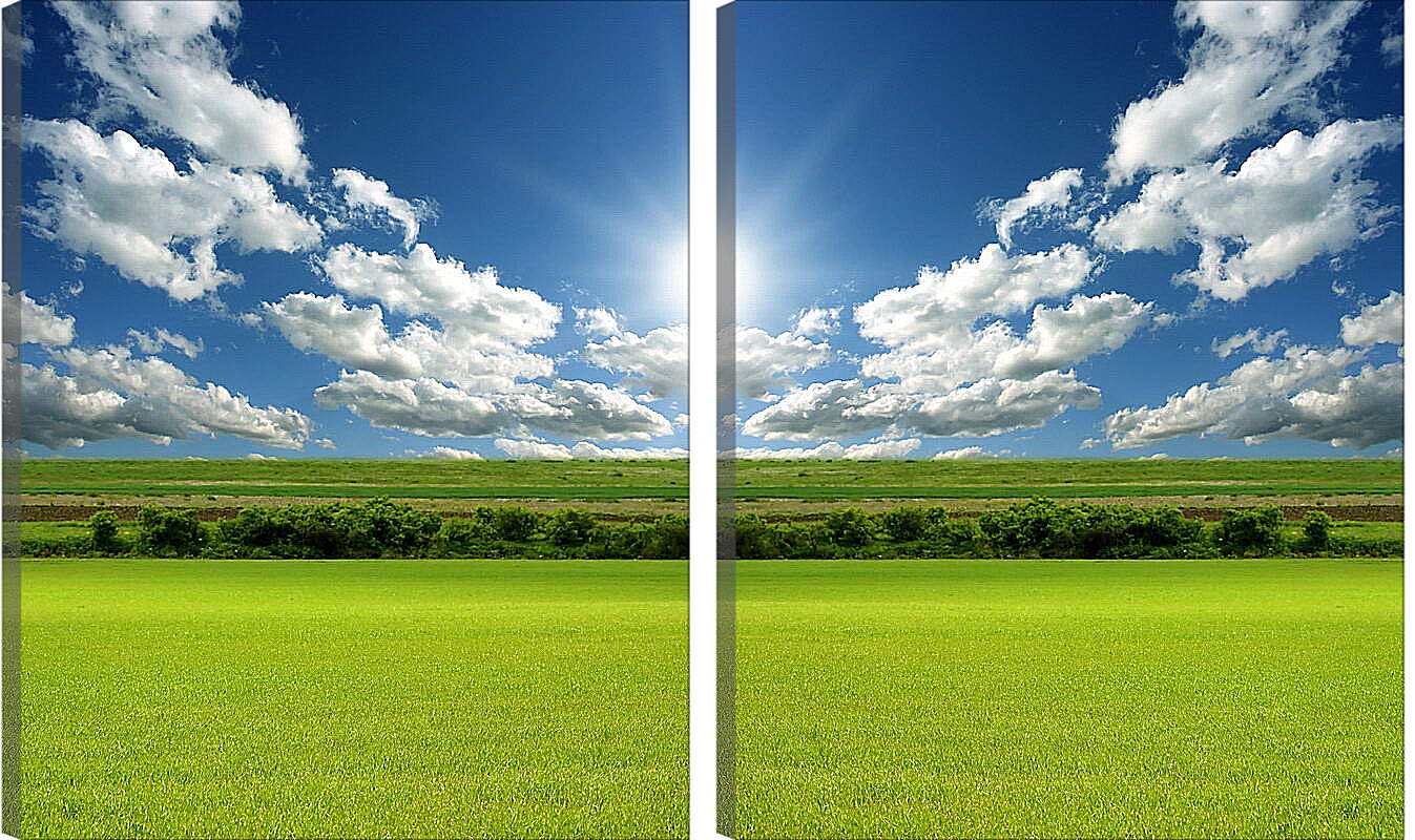 Модульная картина - Солнце и облака
